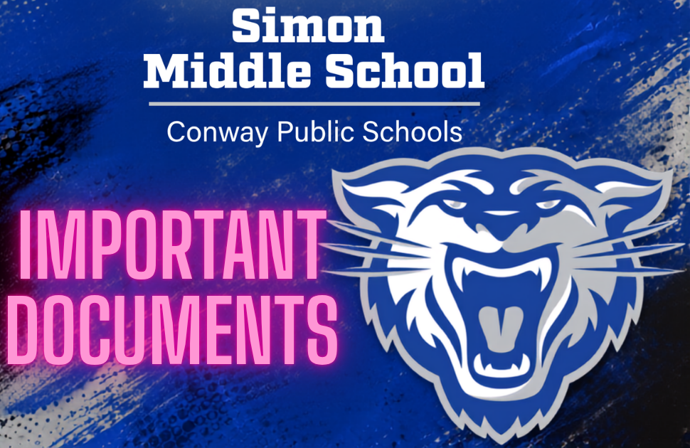Simon Middle School - Conway Public Schools - Wampus Cat Head - Important Documents