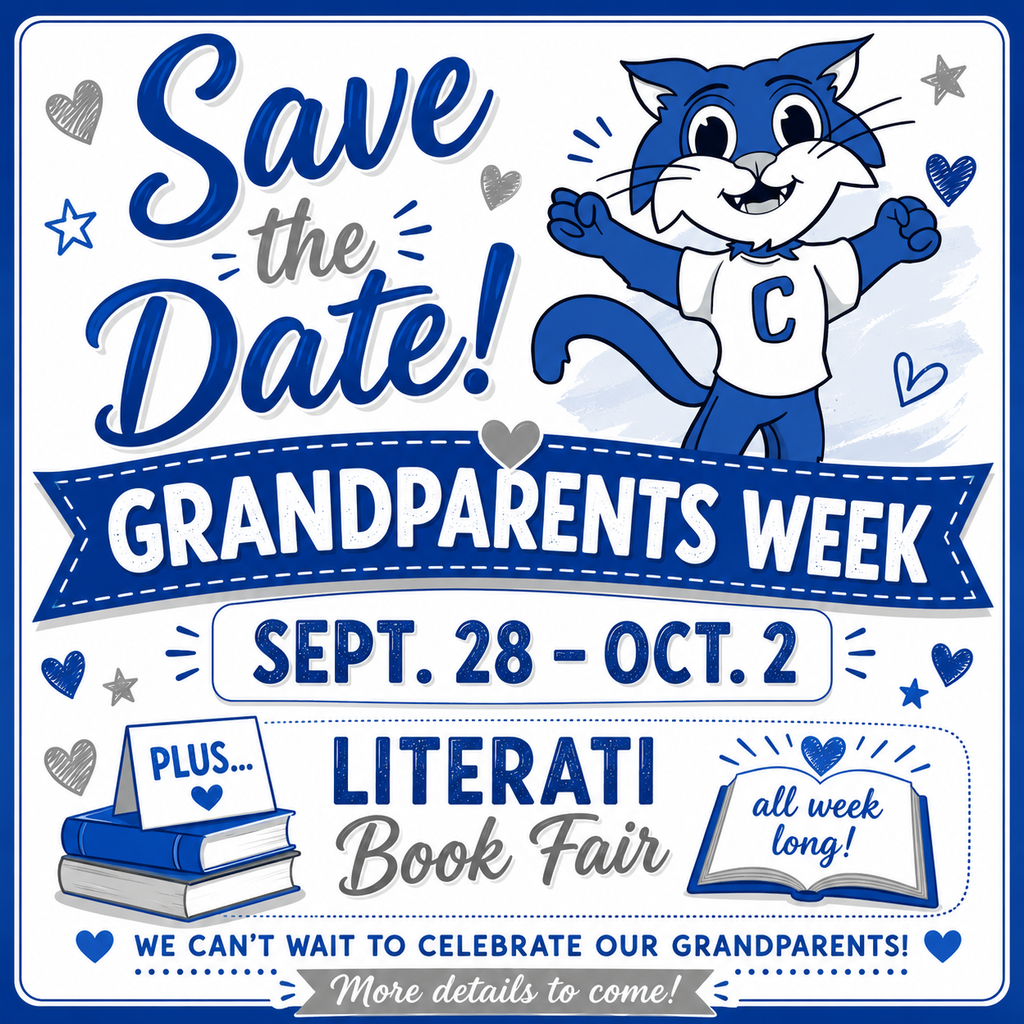 📚💙 SAVE THE DATE, LITTLE CAT FAMILIES! 💙📚 We are so excited to celebrate our amazing Grandparents during Grandparents Week — September 28–October 2! 🥰👵👴 And there’s even more to look forward to… the Literati Book Fair will be happening ALL WEEK LONG! 📖✨ Be sure to mark your calendars now! We’ll be sharing more details, including schedules and important information, soon. We can’t wait for a special week filled with family, books, and lots of Little Cat memories! 💙🐾