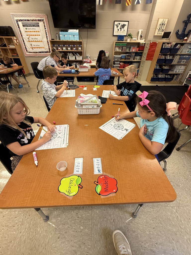 In math we are comparing numbers- today we played a game to review using symbols that that show greater than, less than , and equal to.