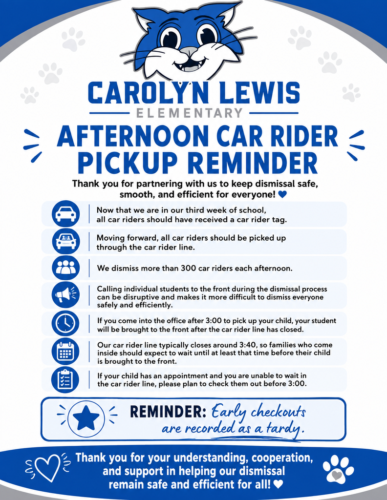 Car Rider Reminder