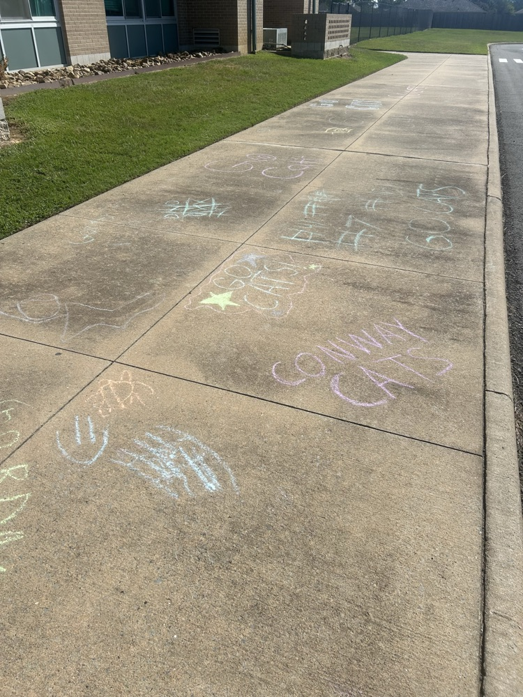 Sidewalk chalk art