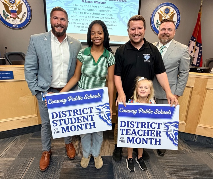 photo of district student and teacher of the month 