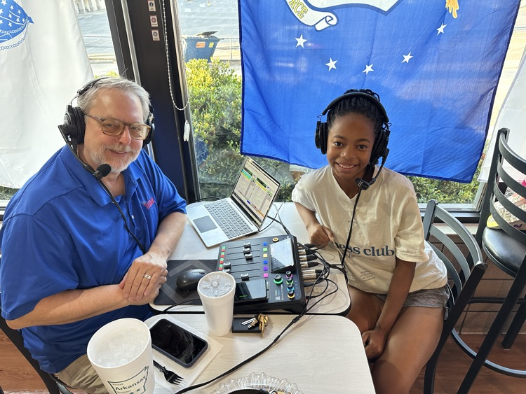 photo of student of the month on the radio 