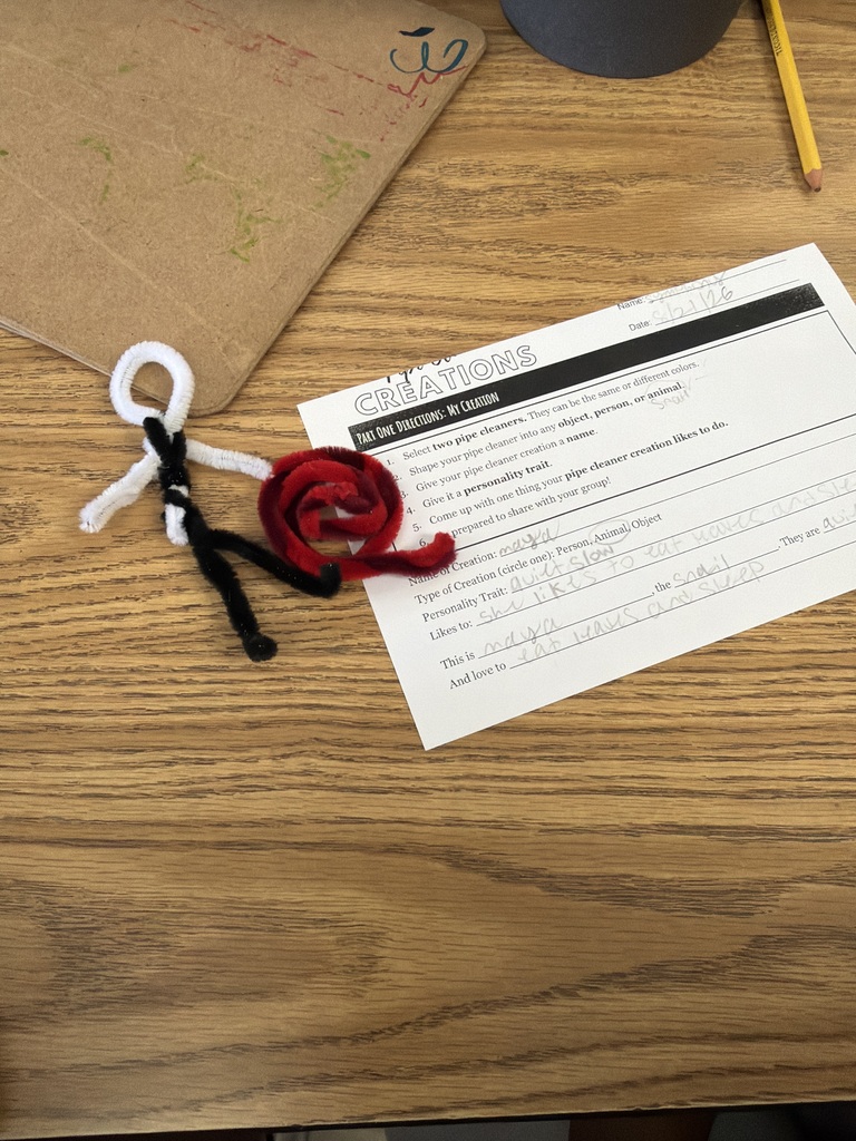 Creating Pipe Cleaner Characters to review plot and characterization