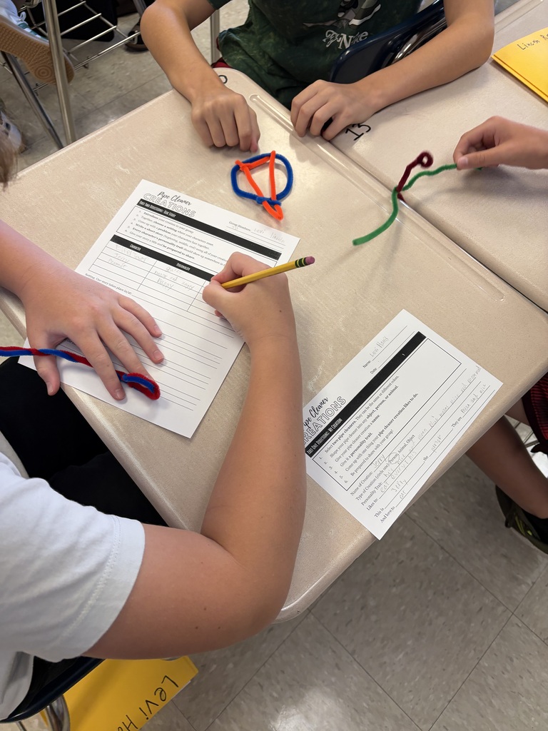Creating Pipe Cleaner Characters to review plot and characterization