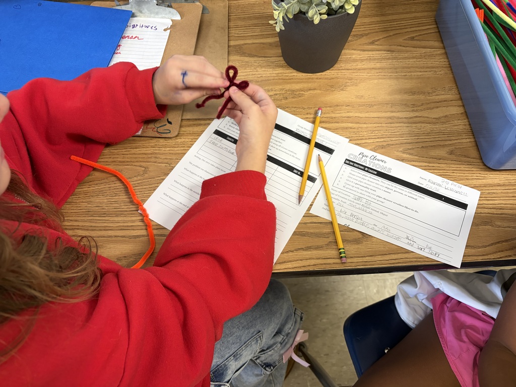 Creating Pipe Cleaner Characters to review plot and characterization