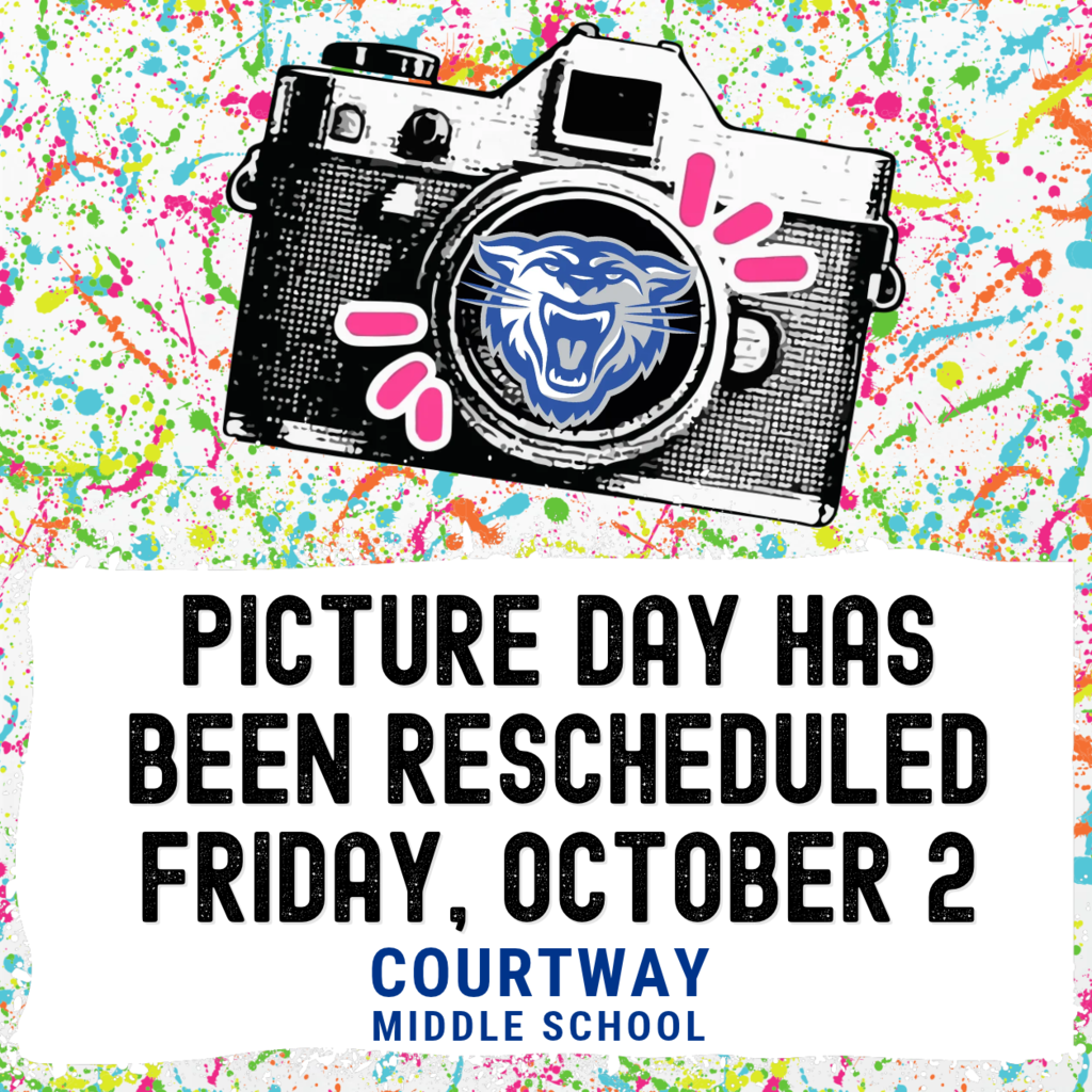 Picture Day has been rescheduled to Friday, October 2
