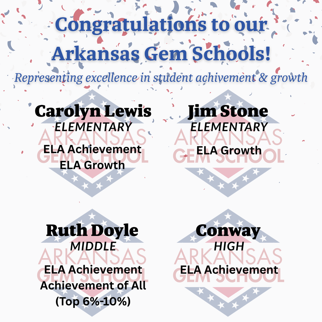 Arkansas GEM school recognition graphic