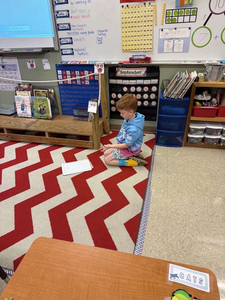 Counting On from the greater number has been our goal the last two weeks in First Grade- and we always love a good walk around the room for a math lesson. 