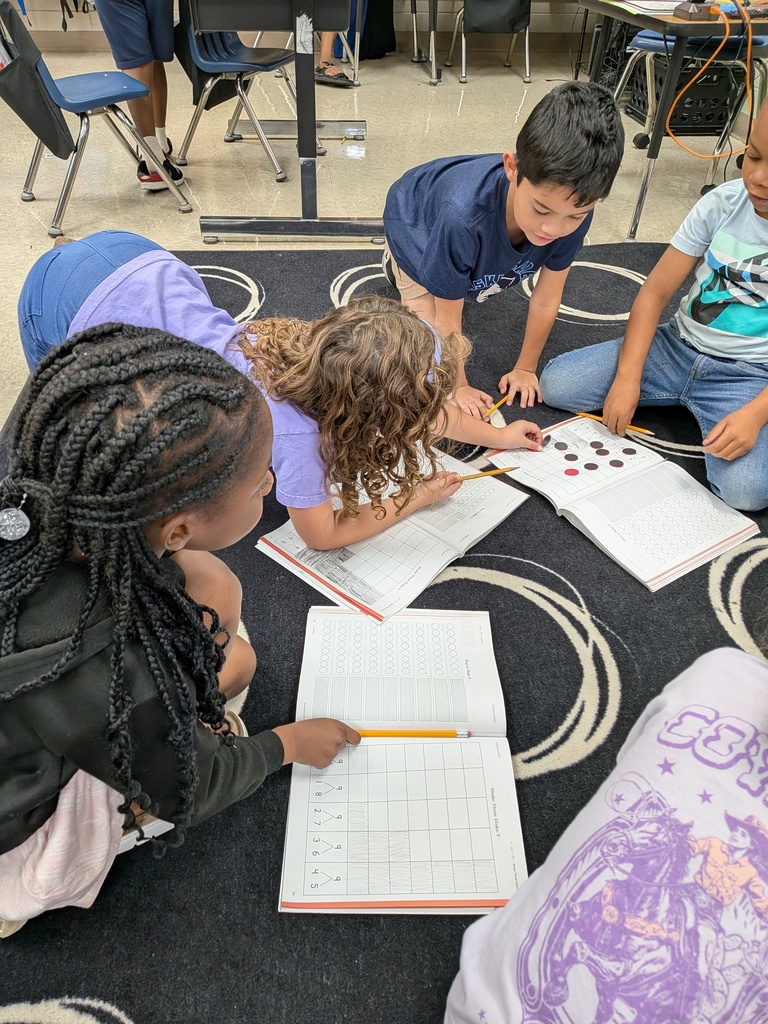 First grade using 2 color disks to make number bonds totaling 9.