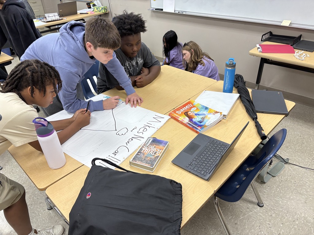 Storytelling meets strategy in Ms. Smith's 7th Grade Honors ELA class at Simon Middle School!