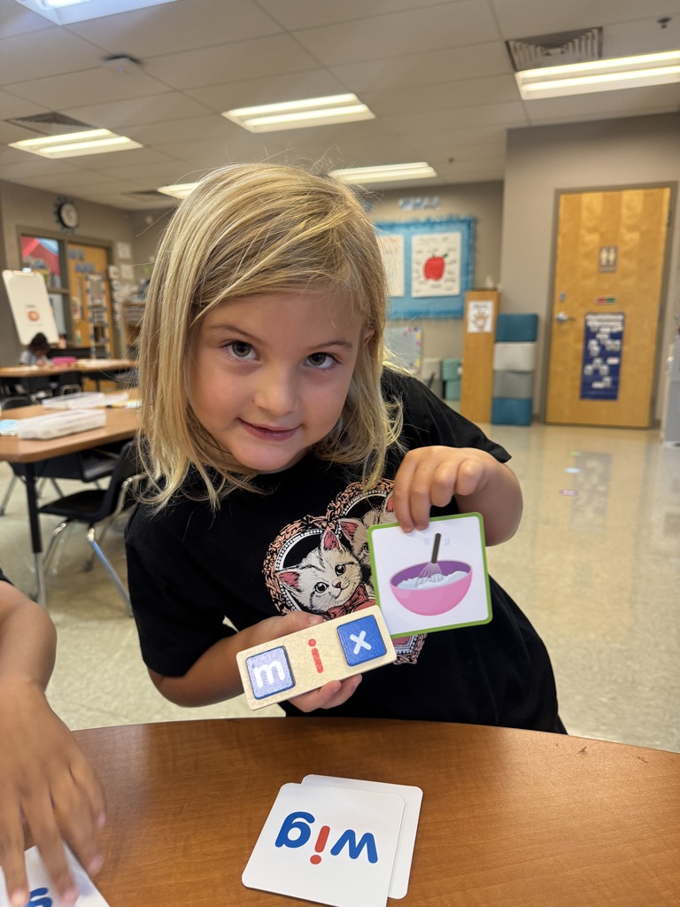W.I.N. time in Kindergarten! Our kinders are working hard on reading CVC words and building those early reading skills one word at a time!