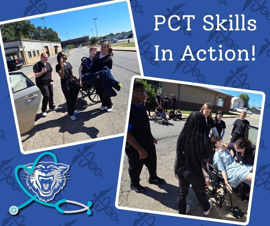 PCT students practicing skills.