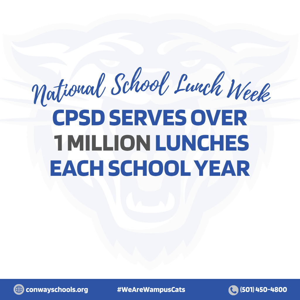 National School Lunck Week Did you know our CPSD Food Service team serves over 1 million lunches across the district every single school year?