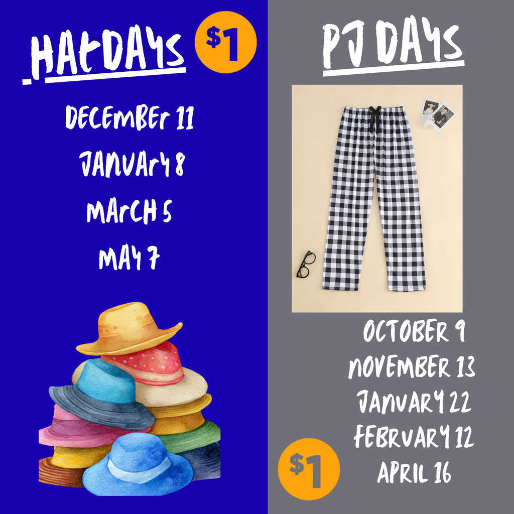 This year's hat and pj days