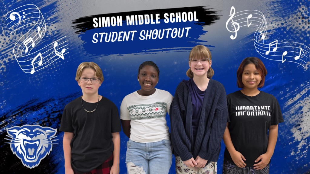 Simon students named to All Region Choir.