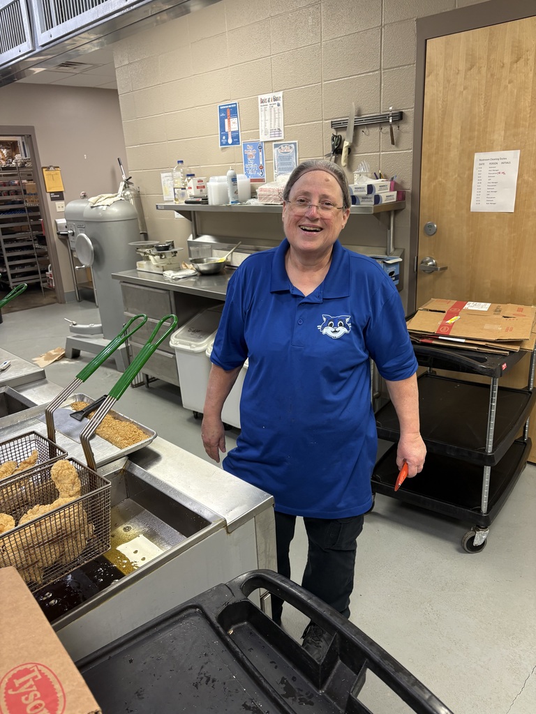 Food Service Worker prepping lunch, serving lunch.