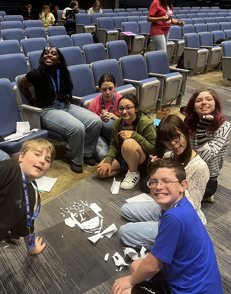 Yearbook students participating in workshop activities