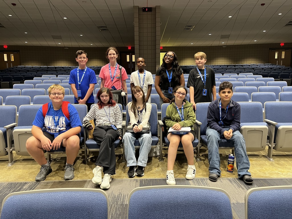 Group Photo of Yearbook Staff in the CHS auditorium for the yearbook workshop