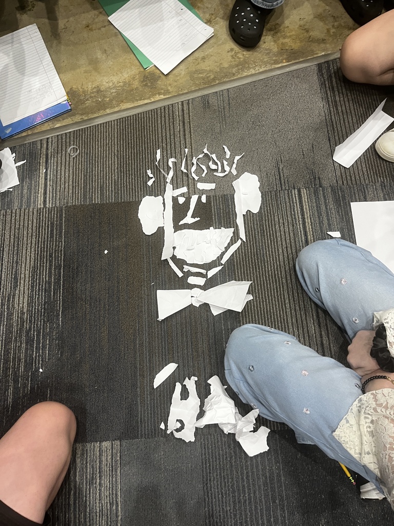 Yearbook students participating in workshop activities