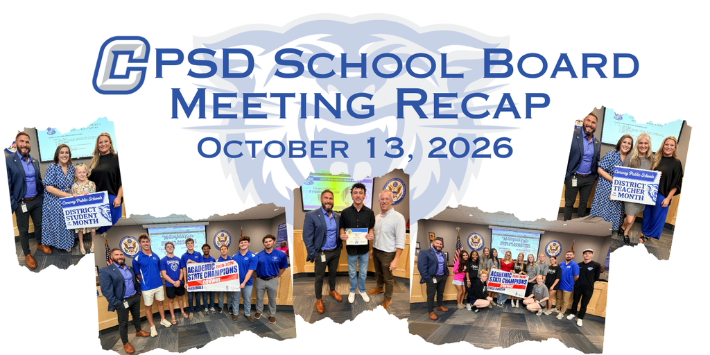 CPSD School board meeting recap October 13 2026 with recognition pictures