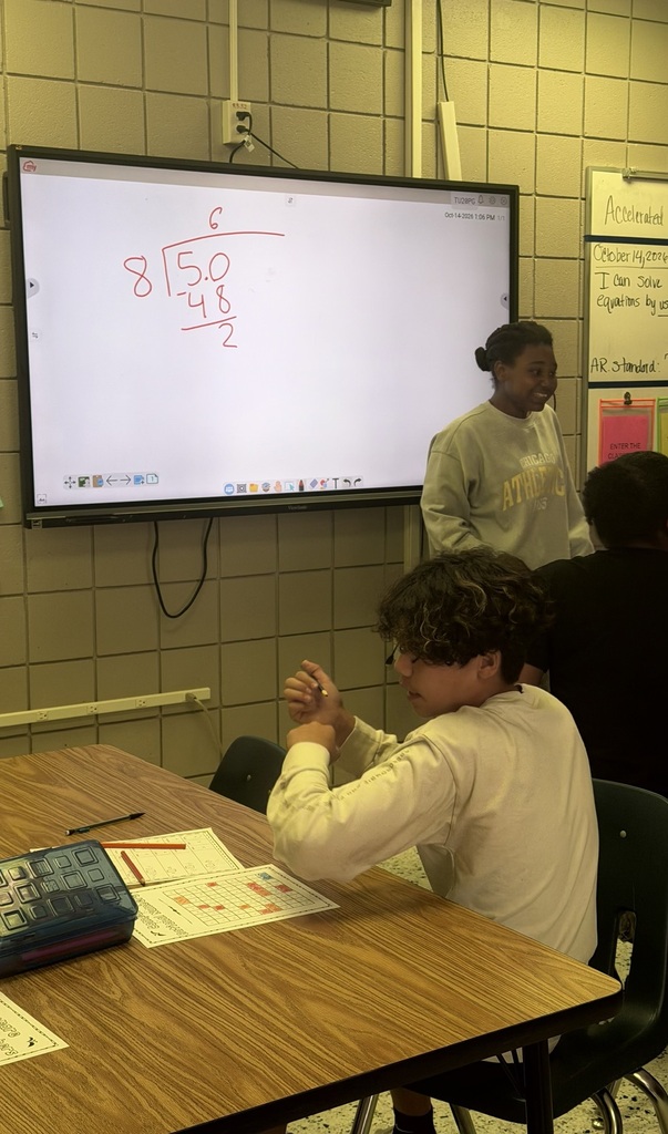 student teaching her peers