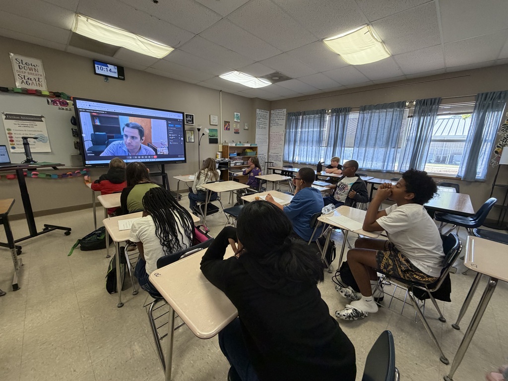 CMS Students zooming with Conway grad and space engineering PhD candidate, Jeffrey McNabb