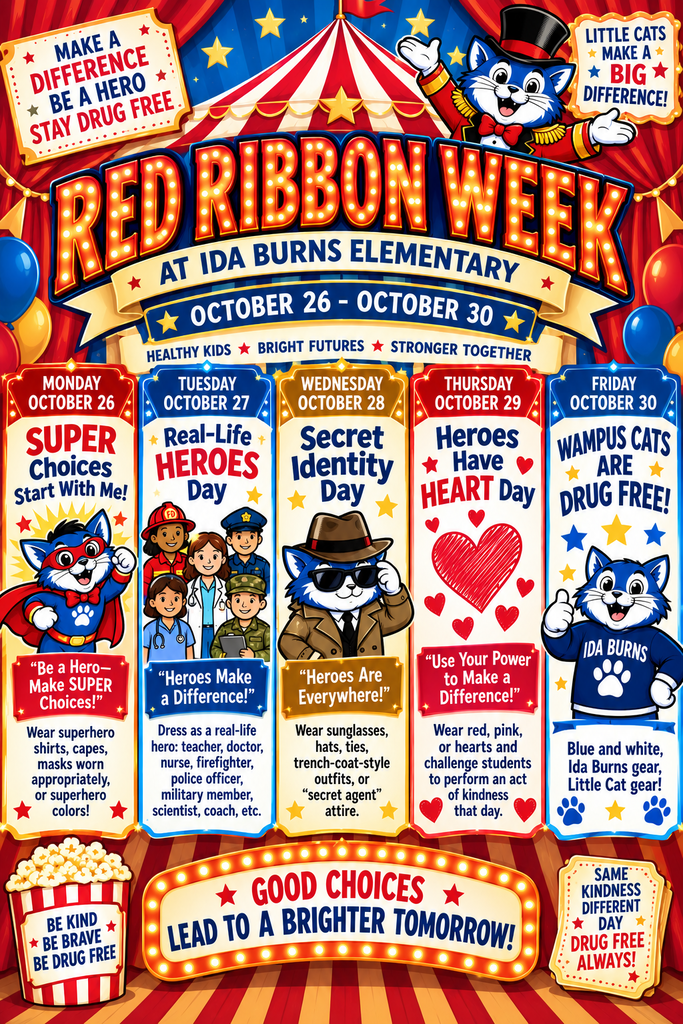 Red Ribbon Week is October 26-October 30th.