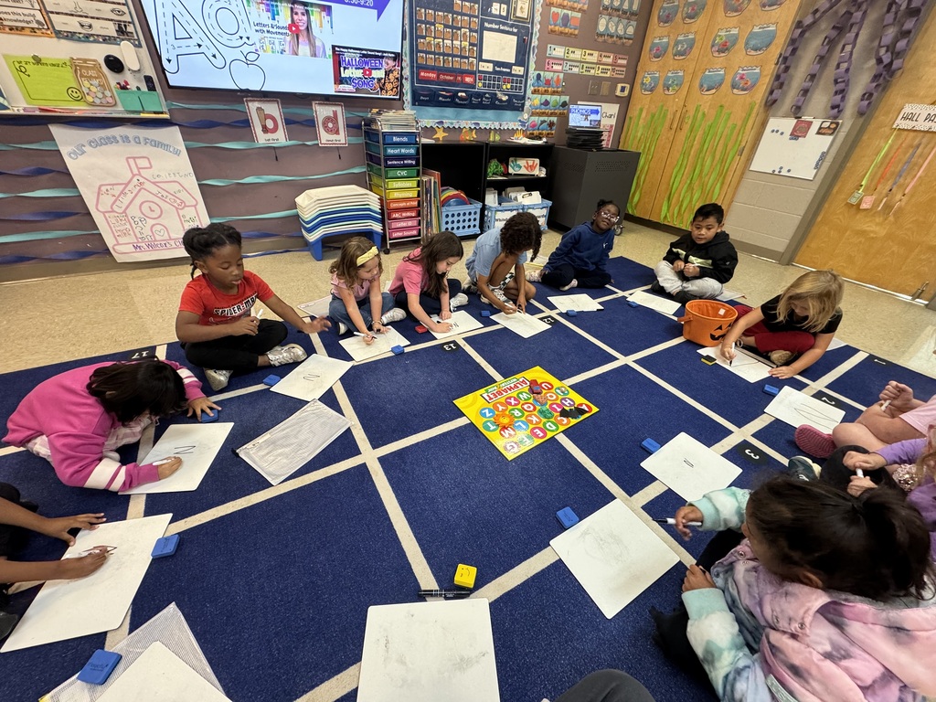 🎃👻 No tricks, just phonics! Our little pumpkins are practicing their letter sounds with a little Halloween fun!