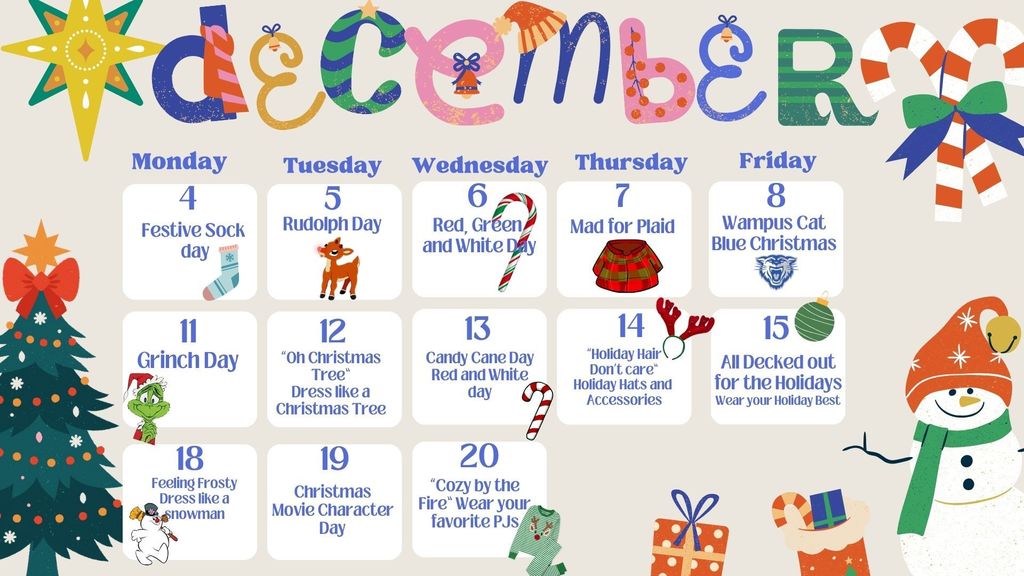 Holiday Dress-Up Days