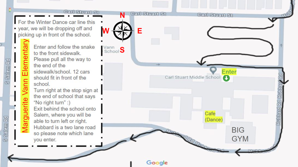 Winter Wonderland Dance Traffic Flow Map