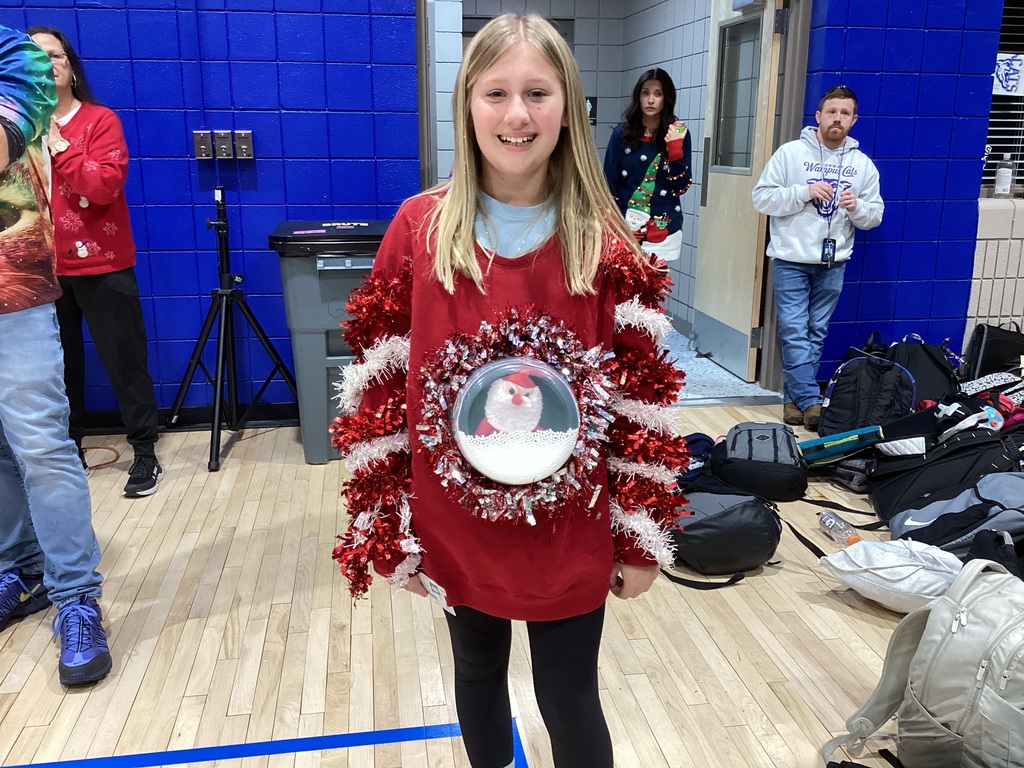 Ugly Sweater Contest Student Winner Ally F.