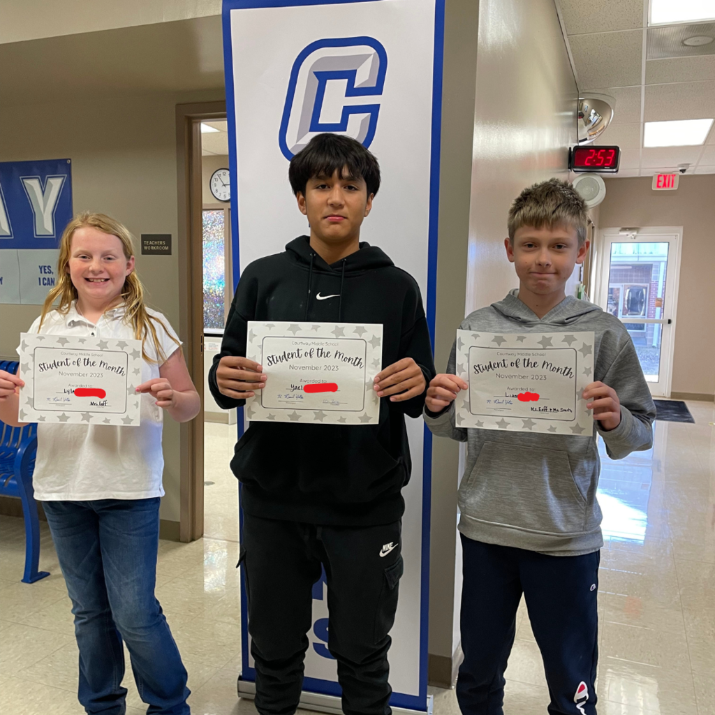 CMS November Students of the Month
