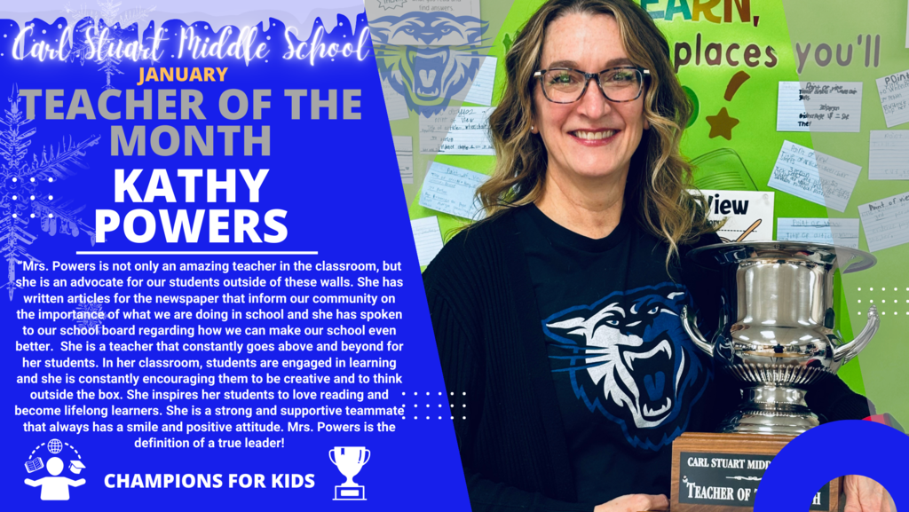 January Teacher of the Month