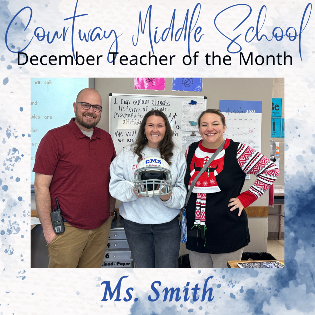 December Teacher of the Month - Ms. Smith