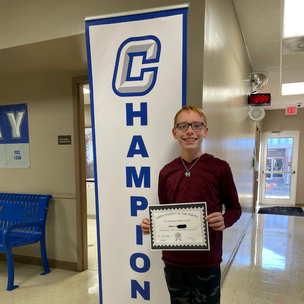 Yes I Can Student of the Month