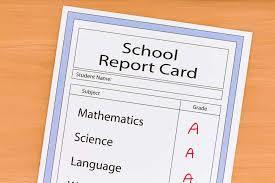 Picture of report card
