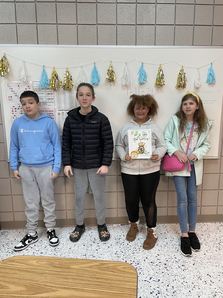 Ms. Frazier's 6th and 7th grade reading classes started working in the fall on writing stories for their own book. They worked on and off until the first week of December. The book finally came in on Wednesday, so I surprised each class with donuts to celebrate the published authors on Thursday!