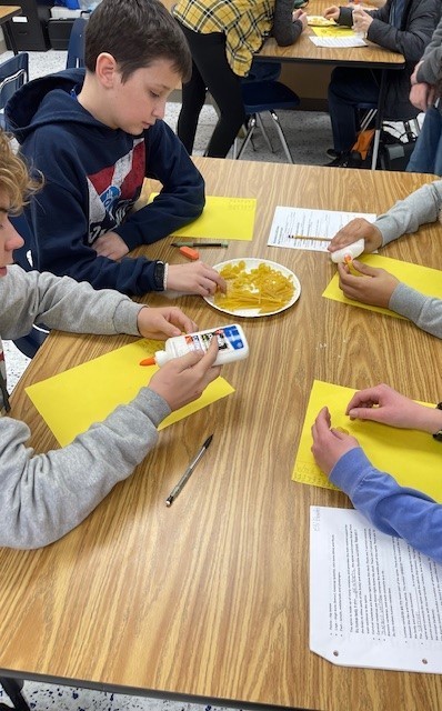 Mrs. Hunter's 5th Period Accelerated Science created skeletons as a wrap-up to our Body Systems projects. Students put their creativity to work as they demonstrated the knowledge they gained about the skeletal system this week.