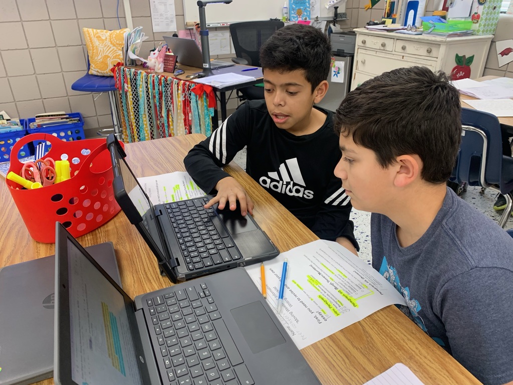 Students in Mrs. Mosley’s ELA classes peer conferenced today as they revised and edited their informative essays!