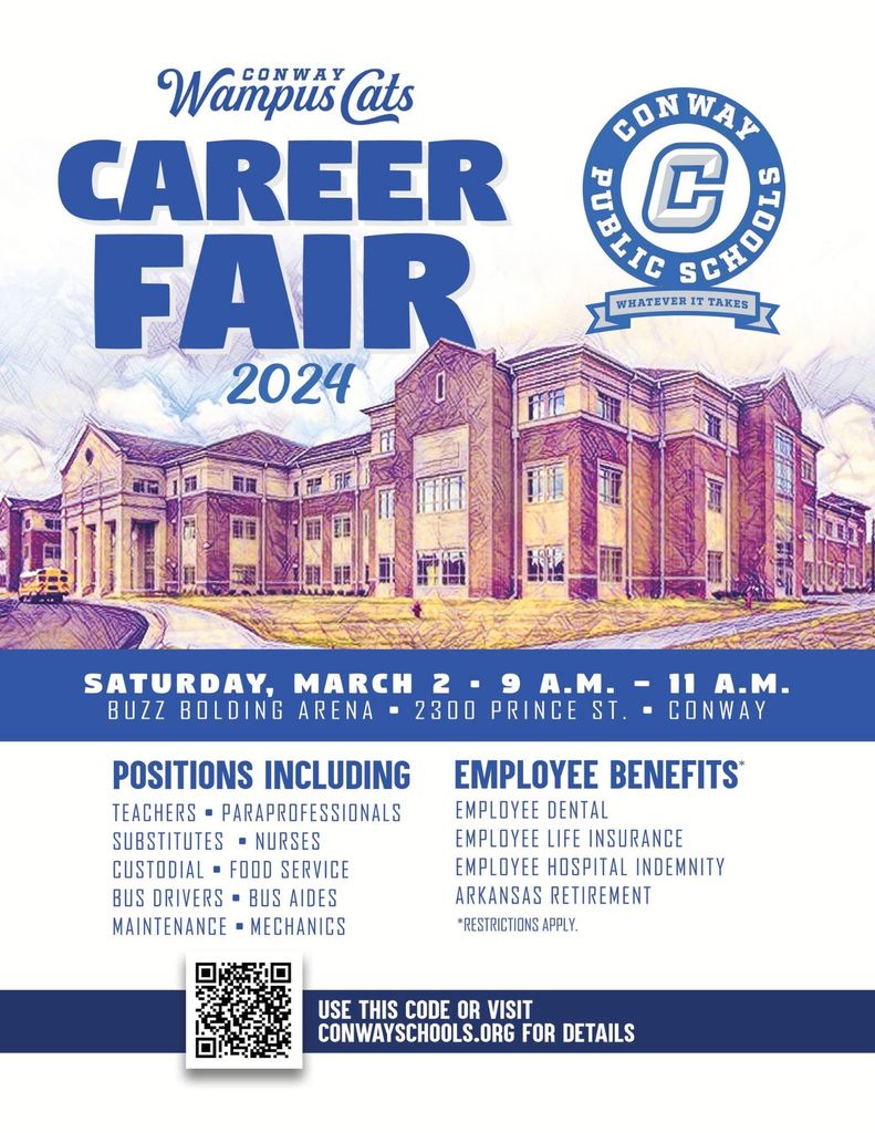 Upcoming career fair for conway public school district.