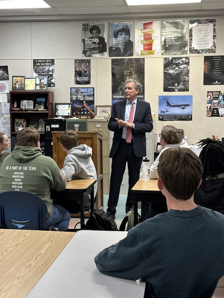 Congressman French Hill Speaking to Conway High School JROTC classes