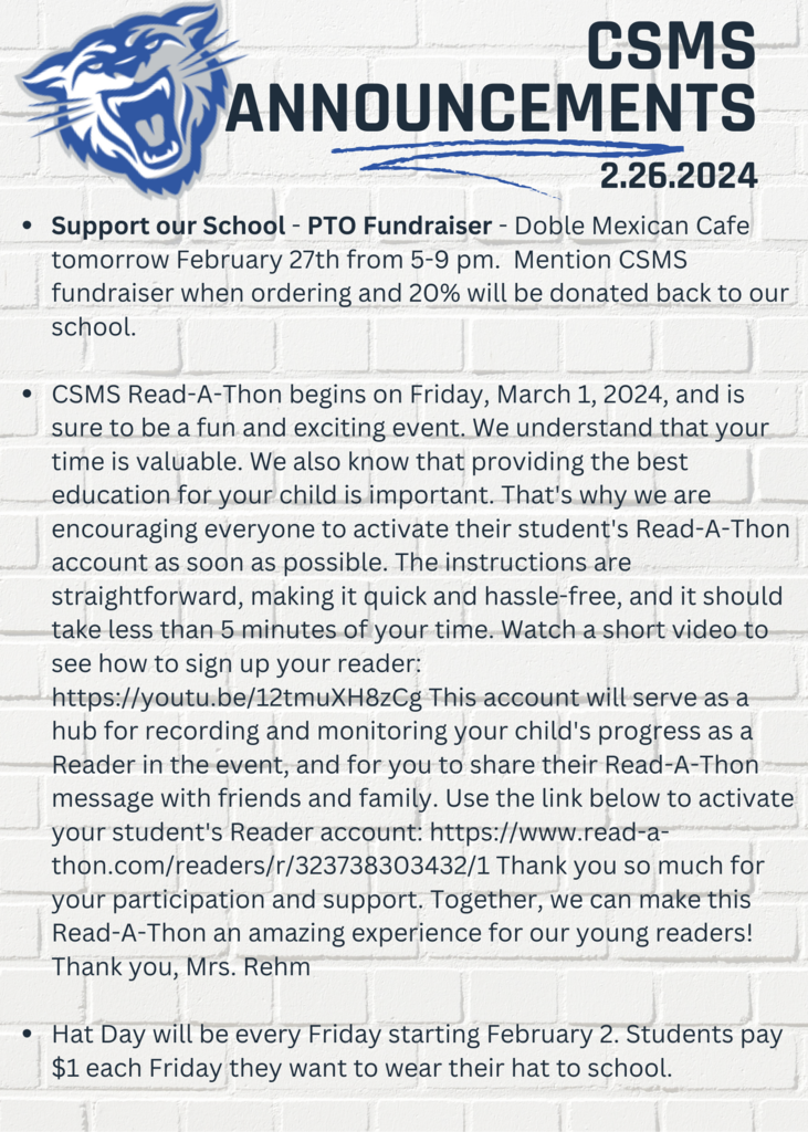 Announcements 2.26.24 Page 1