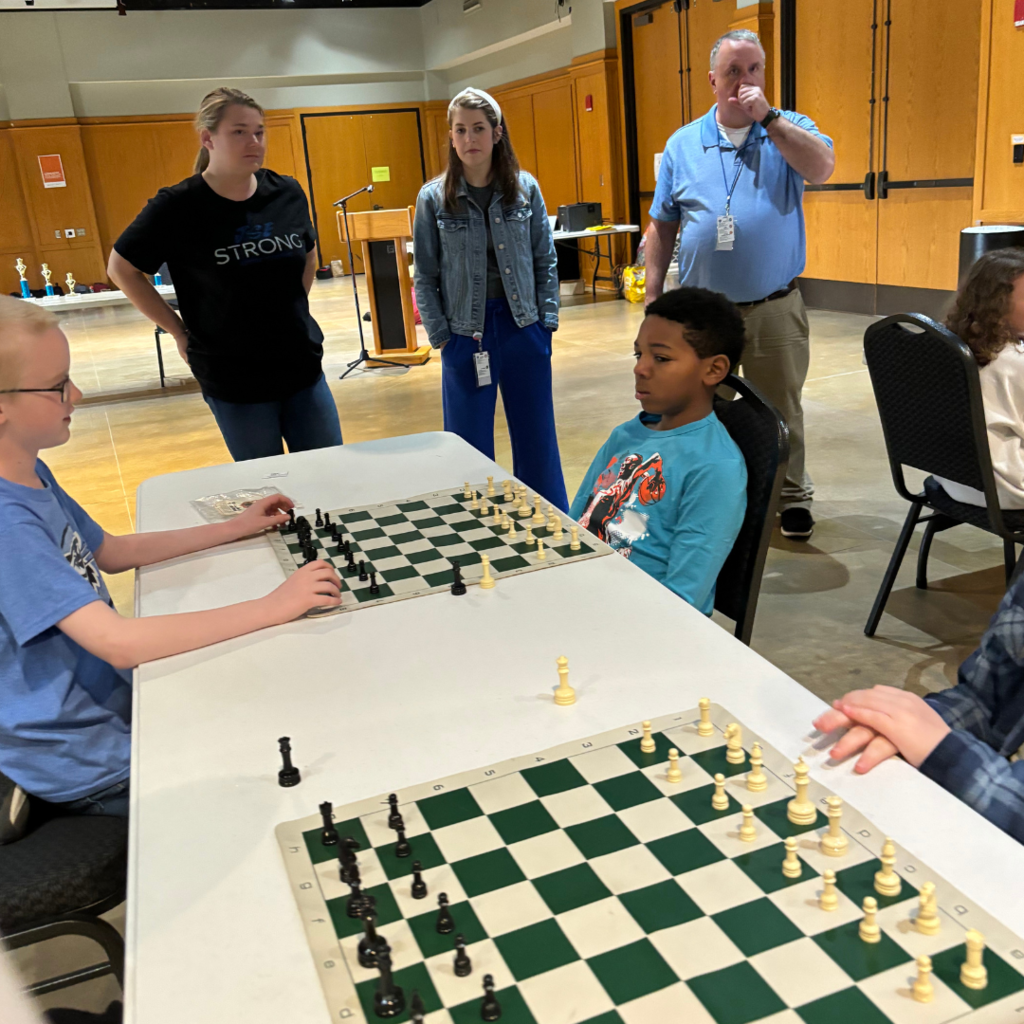 elementary and middle school chess tournament at Hendrix