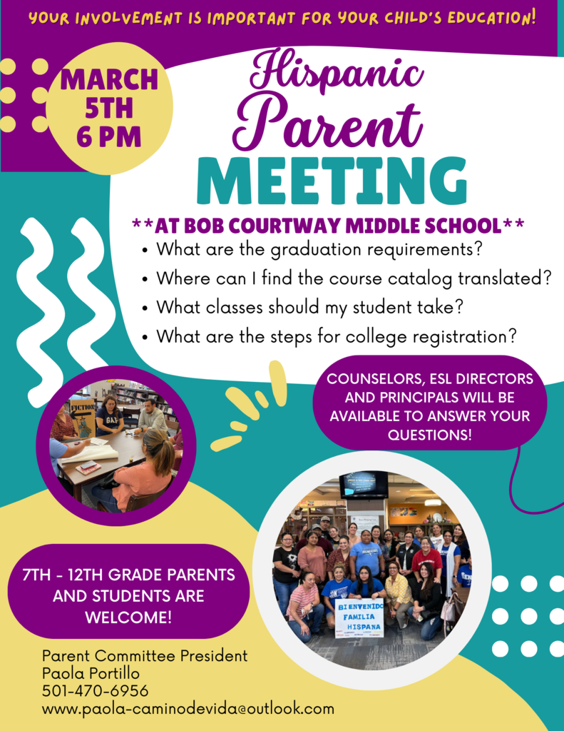 Hispanic Parent Meeting at Courtway March 5