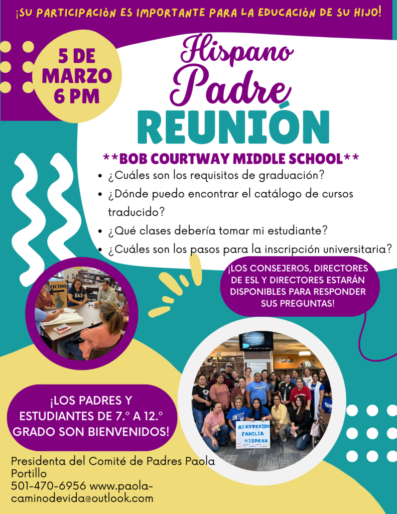 Hispanic Parent Meeting at Courtway March 5