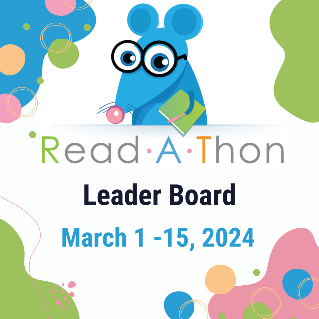We're thrilled to announce that our Read-A-Thon is underway! We're counting on you to make it a success. If you haven't already, please take a moment to activate your child’s personal reader page by clicking on the following link: https://www.read-a-thon.com/readers/r/323738303432.  It only takes a minute or two, and your support will greatly assist us in meeting our financial goals. Thank you for your help in reaching our goal.  Thank you, Mrs. Rehm