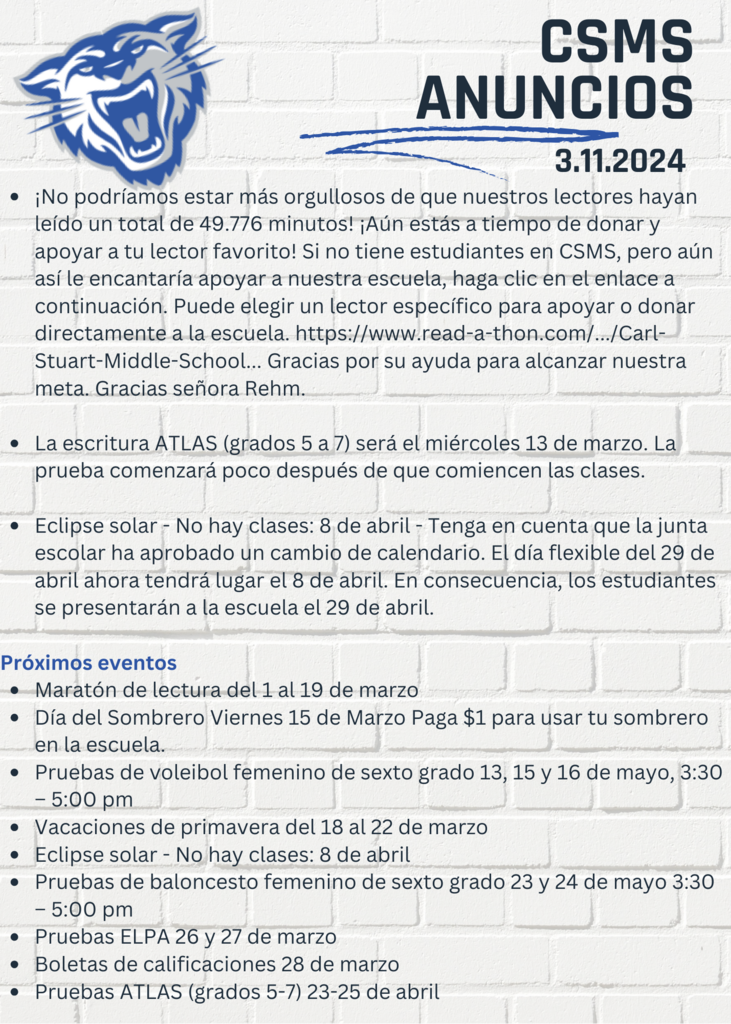 CSMS Anuncios 3.11.24