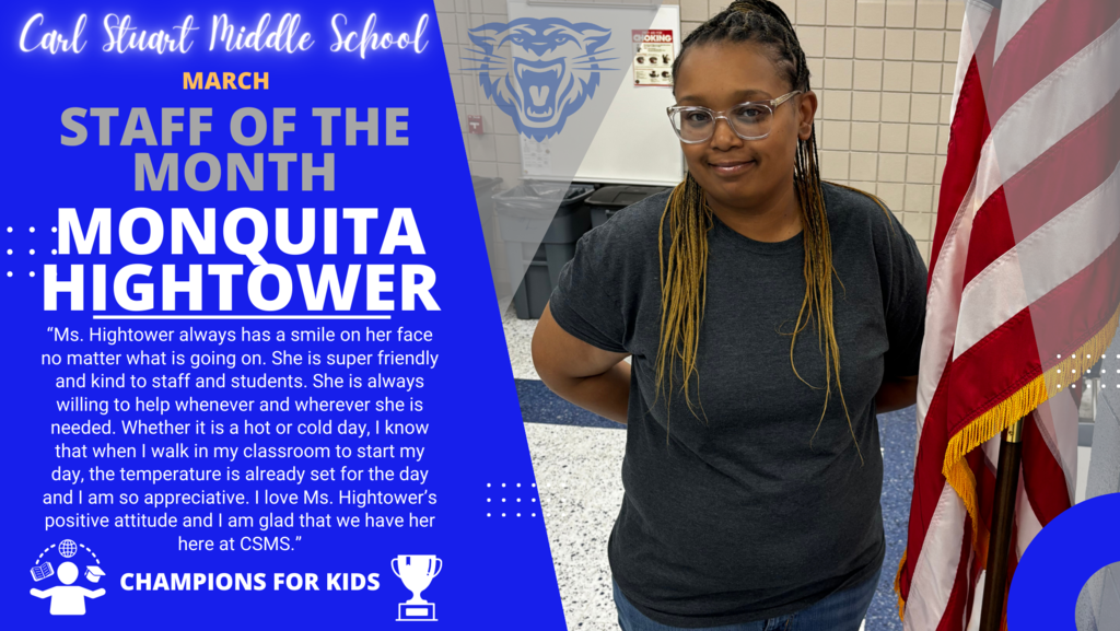 CSMS March Staff of the Month