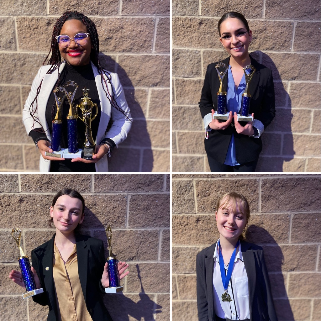 Forensics and Debate students with their awards.